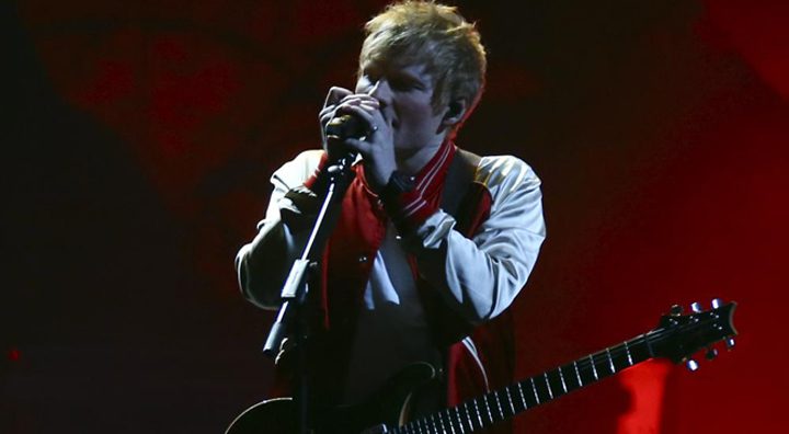 Ed Sheeran performs on stage at the Brit Awards 2022 in London. Source: AP News