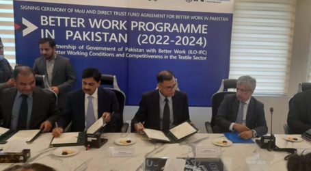 Pakistan-ILO signing of Better Work Program lauded