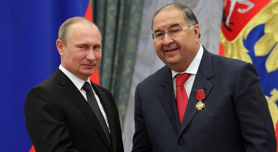 US imposed sanctions on Alisher Usmanov. Source: Bloomberg