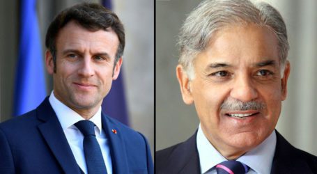 PM Shehbaz felicitates French President Macron on his re-election