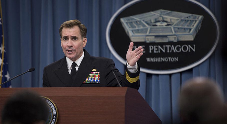 Pentagon spokesman Kirby did not comment about domestic politics inside Pakistan. Source: US News.
