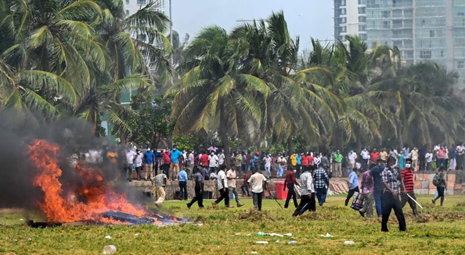 Sri Lanka imposes curfew in capital after 20 injured in clashes
