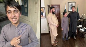 The young fan shot to fame after meeting Imran Khan. Source: Online.