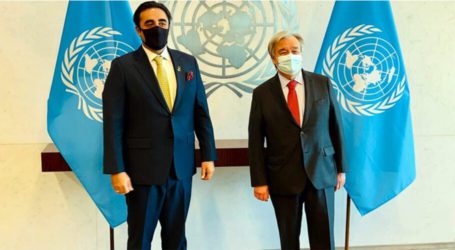 FM Bilawal meets UN chief in New York