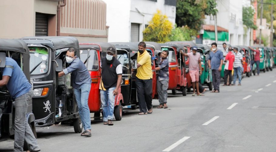 Sri Lanka has run out of petrol. Source: Al Jazeera.