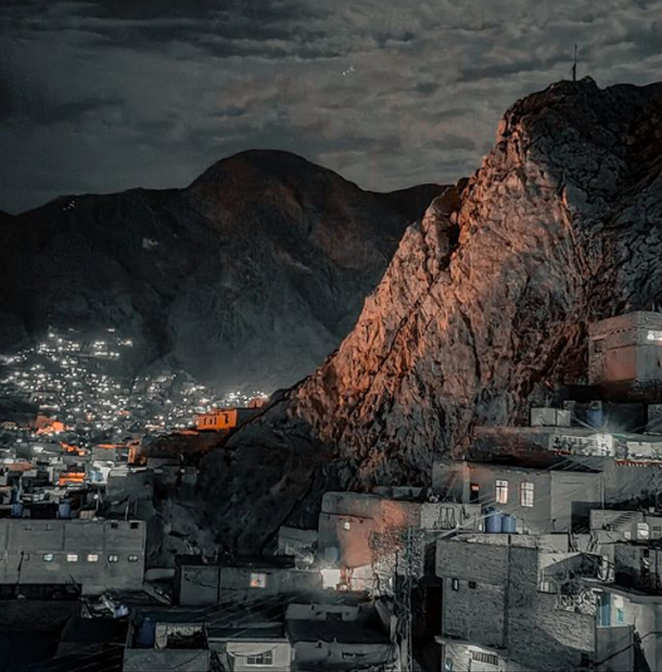 Mariabad, Quetta at night