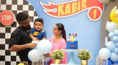 Inside Iqra Aziz-Yasir Hussain’s car themed birthday bash for son Kabir