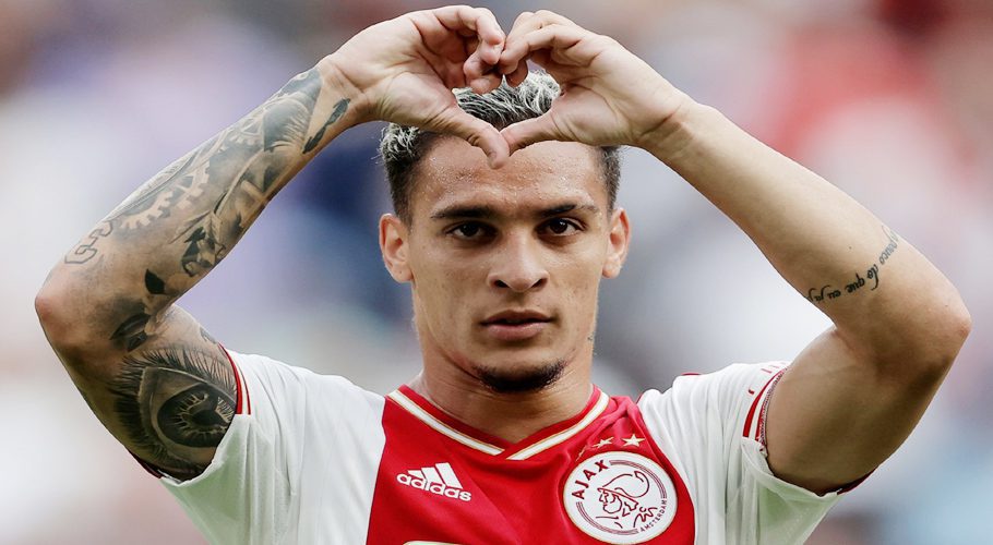 Antony did not feature in the Ajax team to play Sparta Rotterdam on Sunday (Image: Sky Sports)