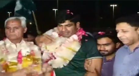 Islamic Solidarity Games: Arshad Nadeem returns home after bagging gold medal