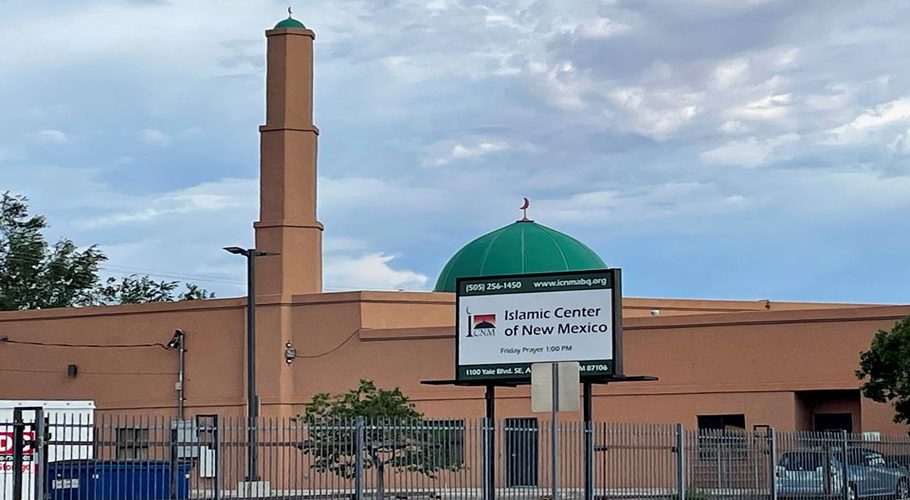 View of the Islamic Center for New Mexico (ICNM) mosque, where some of the four Muslim men murdered in the city in the last nine months, worshipped, in Albuquerque, New Mexico, U.S. August 10, 2022. REUTERS/Andrew Hay