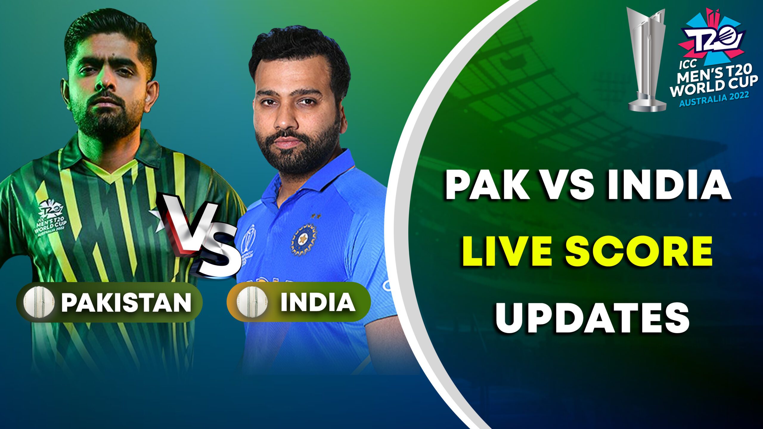 T20 World Cup: Pak Vs India live score updates