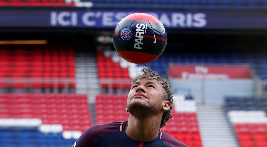 Paris Saint-Germain F.C. - Neymar Jr Press Conference - Paris, France - August 4, 2017 New Paris Saint-Germain signing Neymar Jr REUTERS/Christian Hartmann