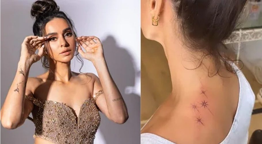 Shibani Dandekar shares glimpse of a new tattoo on her neck