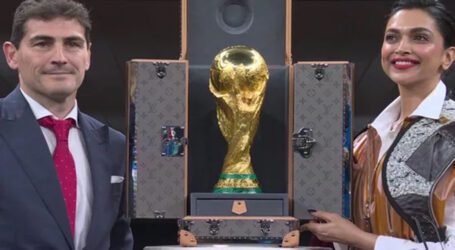Deepika Padukone, Iker Casillas unveil FIFA World Cup trophy