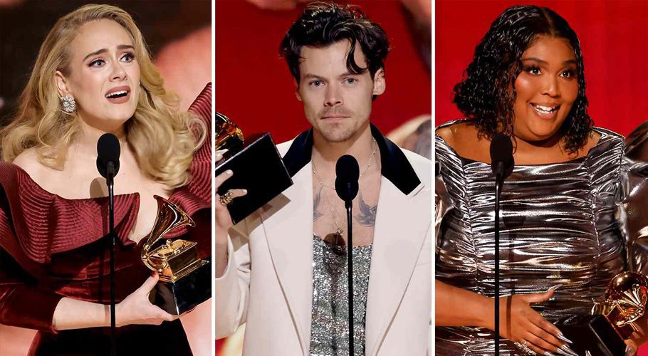 Adele, Harry Styles, Lizzo. KEVIN WINTER/GETTY (2), SONJA FLEMMING/CBS VIA GETTY