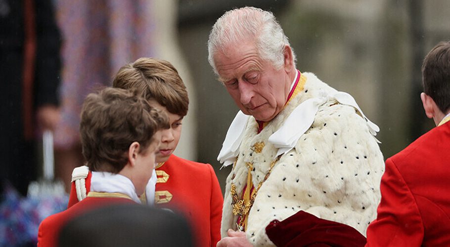 Britain’s King Charles and Prince George stand during the coronation ceremony at Westminster Abbey, in London, Britain May 6, 2023. —Reuters/Henry Nicholls