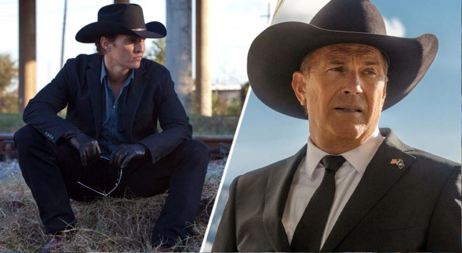 Matthew McConaughey in 'Killer Joe' and Kevin Costner in 'Yellowstone'. (Paramount)