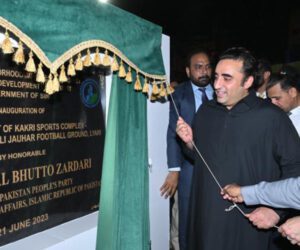 Bilawal Bhutto inaugurates revamped Kakri Sports Complex