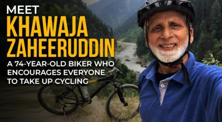 Meet Khawaja Zaheeruddin, a 74-year-old biker who encourages everyone to take up cycling