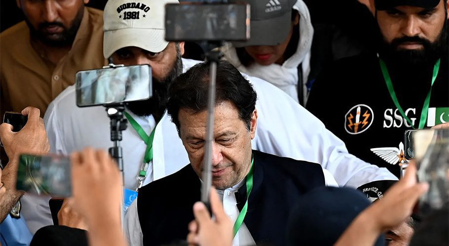 FILE Pakistan’s former Prime Minister Imran Khan leaves after appearing at the Supreme Court in Islamabad on July 26, 2023.

Photo: Aamir Qureshi AFP via Getty Images
