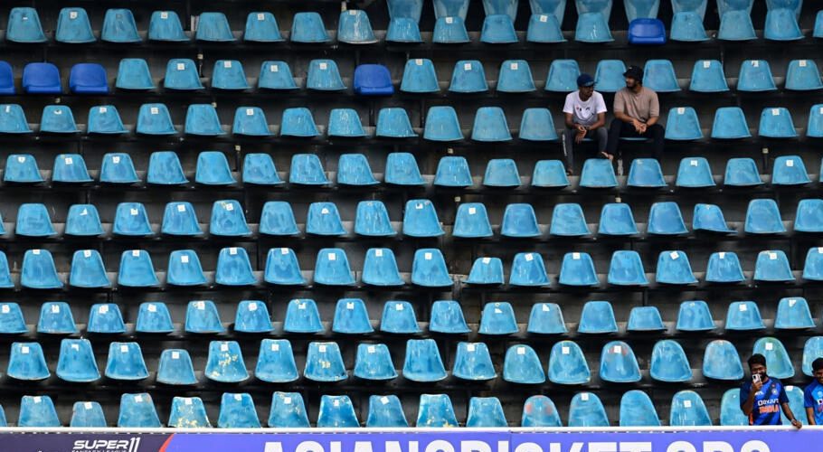 Sri Lankan stadiums have seen ranks of empty seats during the Asia Cup cricket tournament, with high ticket prices blamed for the absence of fans © Ishara S. KODIKARA / AFP