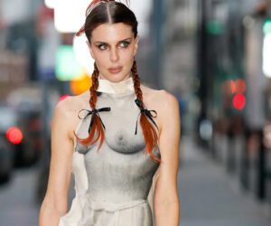Netizens react to Julia Fox’s racy outfits at New York Fashion Week