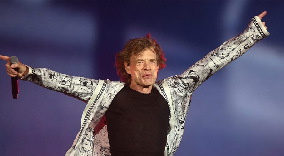 Mick Jagger of the Rolling Stones at American Express present BST Hyde Park on June 25, 2022 in London, England. Dave J Hogan/Getty Images