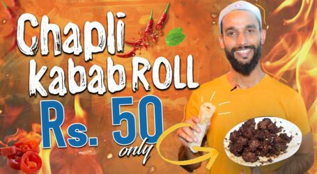Try this Chapli Kabab Roll in Rs 50 only