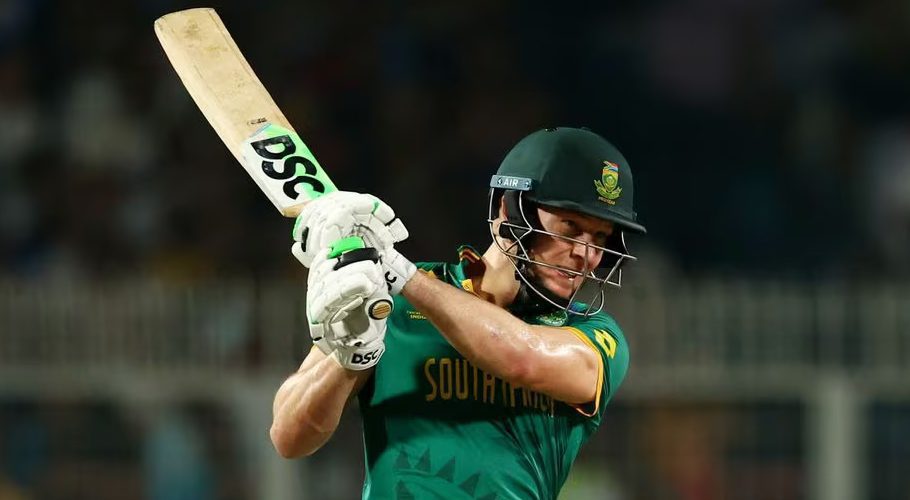 Cricket - ICC Cricket World Cup 2023 - Semi-Final - South Africa v Australia - Eden Gardens, Kolkata, India - November 16, 2023 South Africa's David Miller in action REUTERS/Andrew Boyers Acquire Licensing Rights