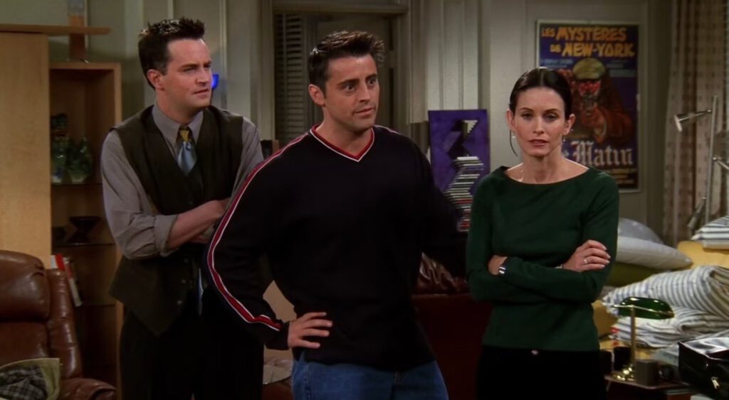 The one where Joey and Monica paid heartbreaking tribute to Chandler ...