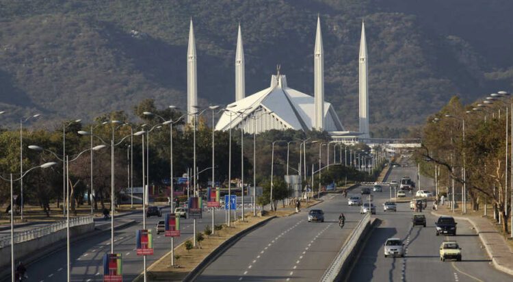 The broad avenues of Pakistan's capital empty out after dark and prove irresistible to young drag racers.
Asad Zaidi/Bloomberg via Getty Images