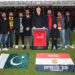 Manchester United legend Red Gary Pallister poses with the Pakistan Supporters' Club. — Man Utd