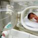 A Palestinian baby girl, saved from the womb of her mother Sabreen Al-Sheikh (Al-Sakani), who was killed in an Israeli strike along with her husband Shokri and her daughter Malak, lies in an incubator at Al-Emirati hospital in Rafah in the southern Gaza Strip April 21. REUTERS/Mohammed Salem