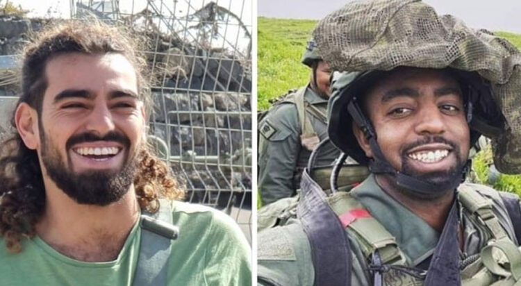 file photos of killed Israeli soldiers