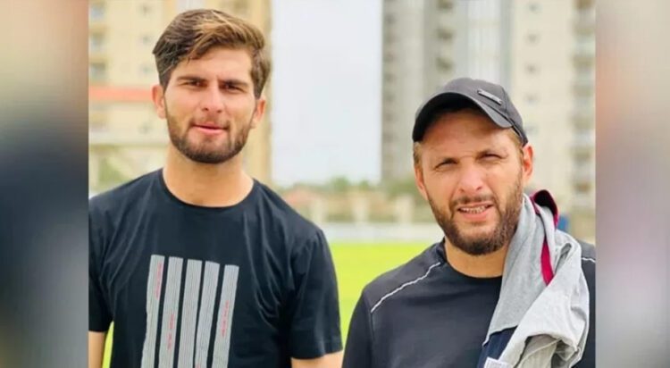 Former Pakistan cricket captain Shahid Afridi and Shaheen Shah Afridi. (File Photo)