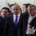 Benjamin Netanyahu arrives for a meeting at the Knesset in Jerusalem May 20, 2024. REUTERS/Ronen Zvulun