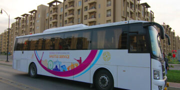 This representational image shows Bahria Town’s shuttle service