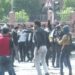 Lawyers and police clash as the former protest outside LHC. — DawnNewsTV