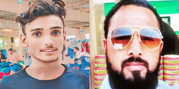 A combo of images show Bismillah Talib and Baqir Ali who became latest victims of robbery violence in Karachi. (Images: Dawn.com/Express News)