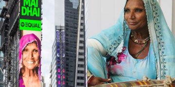Pakistani classical singer Mai Dhai was recently showcased on the iconic Times Square billboard in New York City.