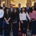 Pakistani rowing team members with their coach and manager as well as Pakistani Ambassador to Russia Muhammad Khalid Jamali.
