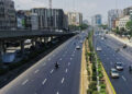 Ariel view of Shahrah-e-Faisal Road. — Twitter/File