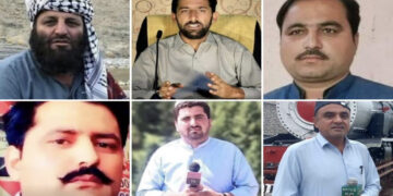 Muhammad Siddique Mengal (Balochistan), Ishfaq Sial (Punjab), Jam Saghir Ahmad Lar (Punjab) Nasrullah Gadani (Sindh), Kamran Dawar(KPK) and Khalil Jibran (KPK) were killed in 2024 in Pakistan.