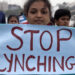 FILE/ A protest n Hyderabad, India, against a spate of violent attacks across the country targeting its Muslim minority. (Mahesh Kumar A./Associated Press)