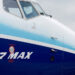 A Boeing 737 MAX aircraft is displayed at the Farnborough International Airshow, in Farnborough, Britain, July 20, 2022. REUTERS/Peter Cziborra/File Photo
