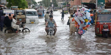 file photo of monsoon rain in Karachi