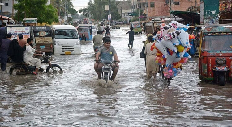 file photo of monsoon rain in Karachi