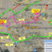 Route map of the 8th Muharram procession and traffic diversion plan issued by Karachi Traffic Police in this image released on July 12, 2024. — Facebook/Karachi Traffic Police