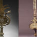 (L) A Shi''alam (17th-18th century), with the names of Allah, Muhammad, and 'Ali (R) an alam in British Museum.