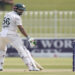 Babar Azam reacts after he is bowled out by Bangladesh’s Nahid Rana. (AP Photo/Anjum Naveed)